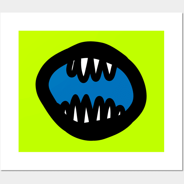 Monster Mouth - Double Wall Art by helengarvey